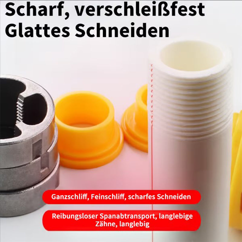 Gewindeschneider für Wasserrohr-Innengewinde (Doppelkopf, 4/6 Zoll)