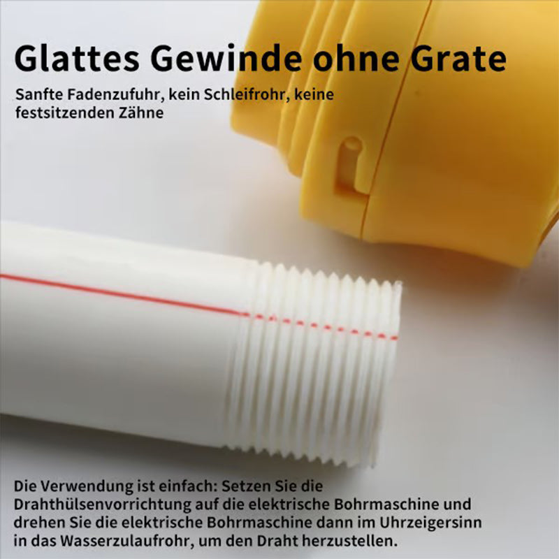 Gewindeschneider für Wasserrohr-Innengewinde (Doppelkopf, 4/6 Zoll)